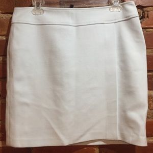 WHBM ice blue mini skirt